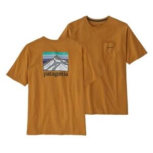 Patagonia Men's Line Logo Ridge Pocket Responsibili-Tee T Shirt